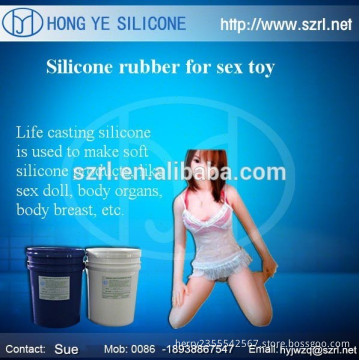 RTV 2 parts Liquid high grade liquid silicone rubber for sex dildos